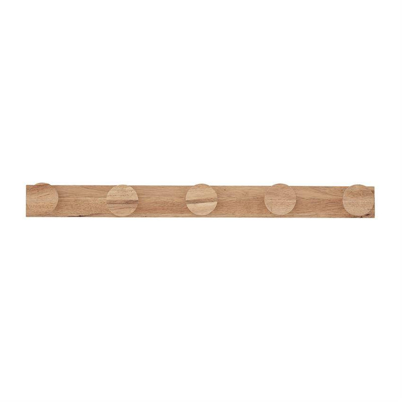 Rubberwood Wall Hook, Natural