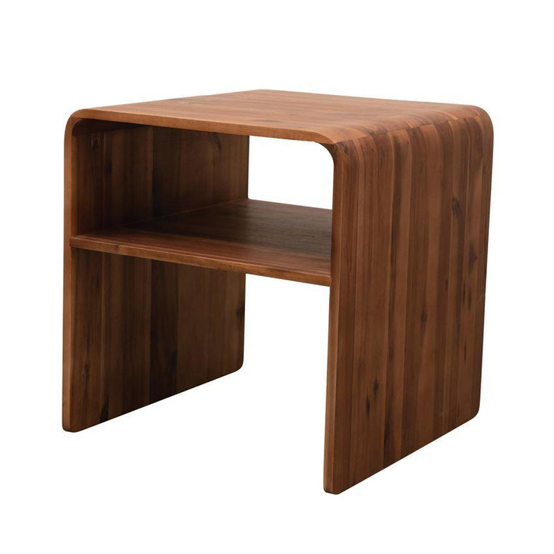 Acacia Wood Table with Shelf