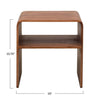 Acacia Wood Table with Shelf