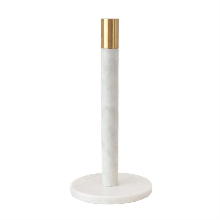 Marble Towel Holder with Brass Top29