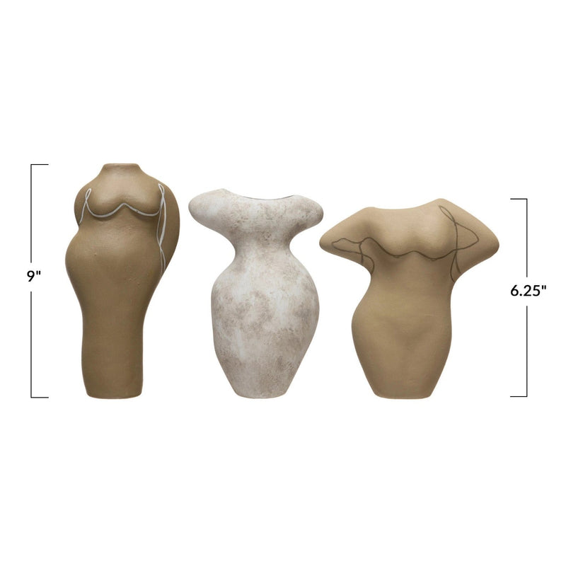 Body Vases, Set of 3