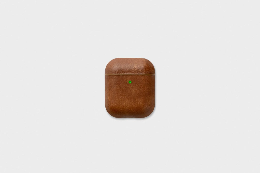 Courant AirPods Leather Case - Saddle