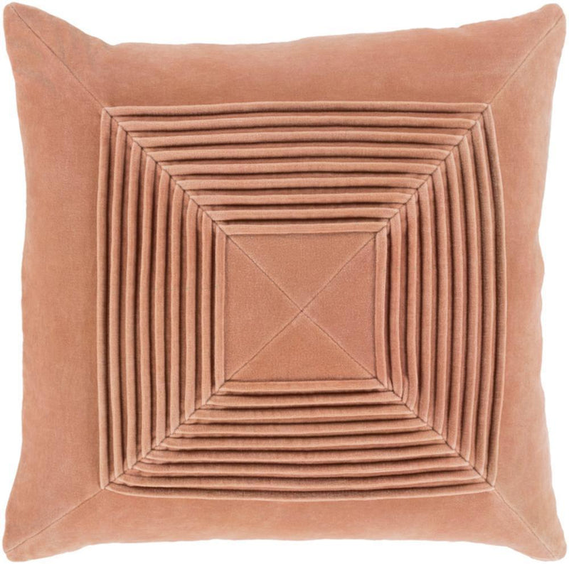 Akira Velvet Pillow in Peach