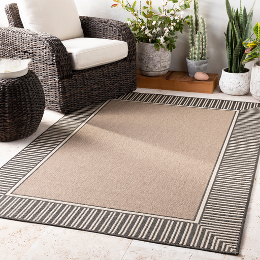 Alfresco Rug in Camel & Black