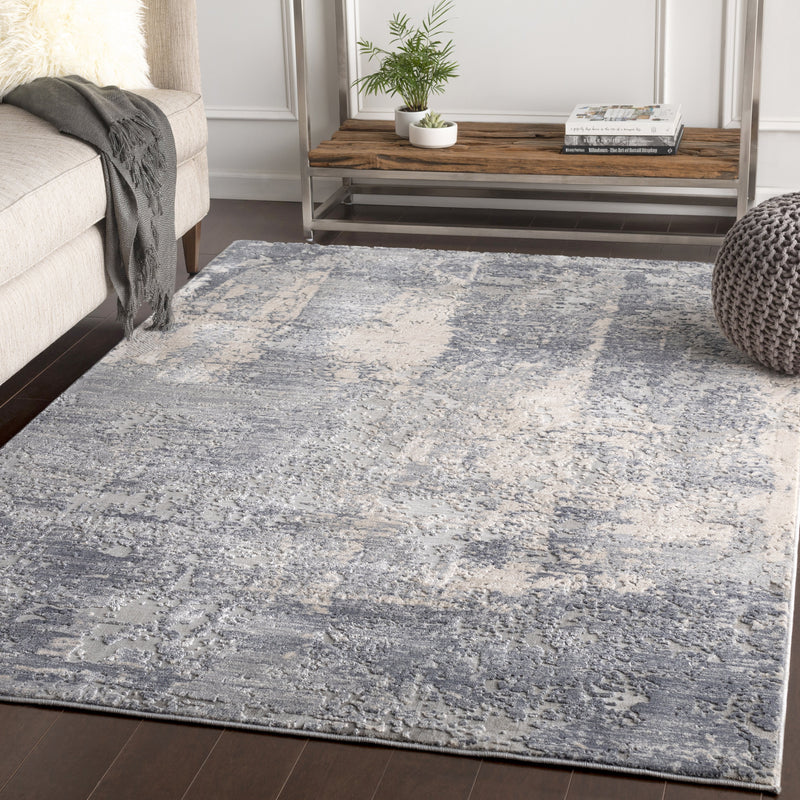 Alpine Rug in Medium Gray & Charcoal