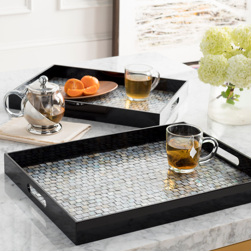 Alessandra Decorative Tray Set in Various Colors