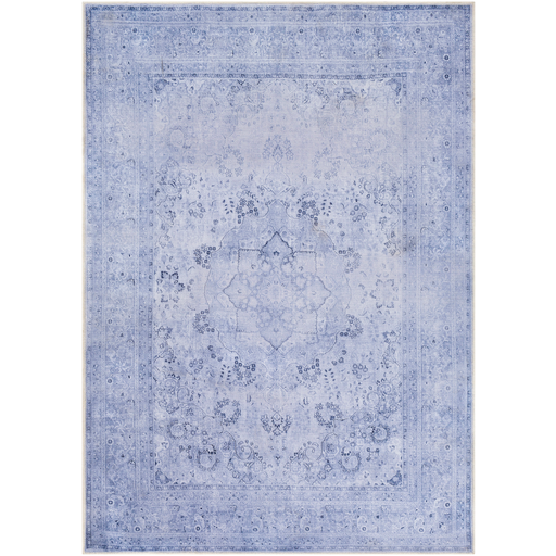 Amelie Rug in Lavender & Dark Blue