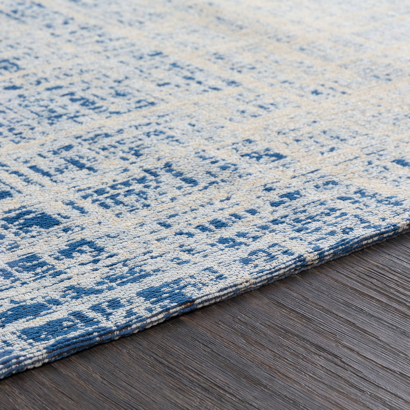 Amsterdam Rug in Dark Blue & Pale Blue