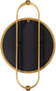 Caroline AOL-001 Round Mirror in Gold by Surya