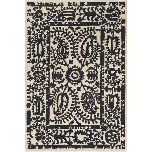 Armelle Rug in Black & Cream