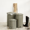 Garbage Bin, Matte Army Green