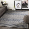 Aesop Rug in Dark Blue & Medium Gray