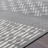 Aesop Rug in Medium Gray & Dark Blue