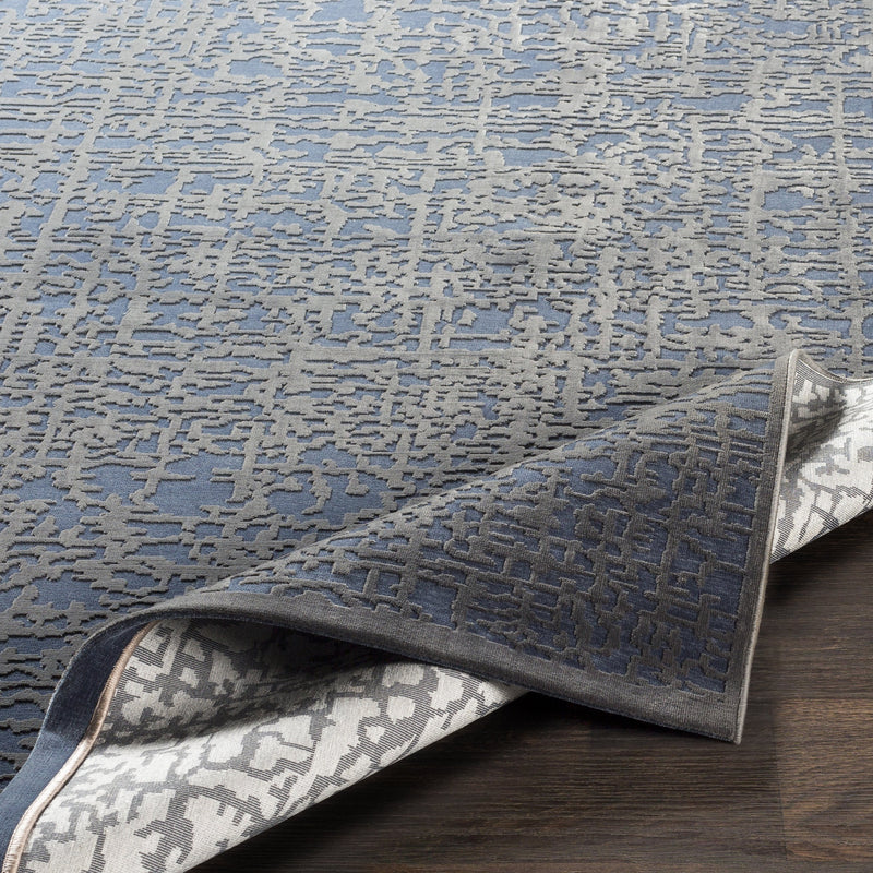 Aesop Rug in Dark Blue & Charcoal