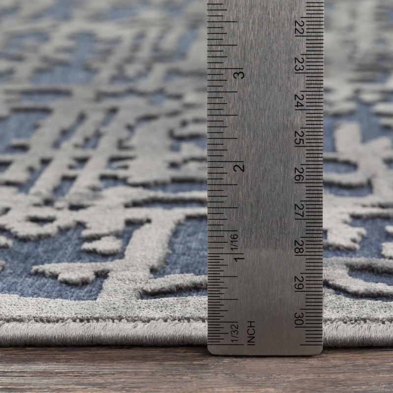 Aesop Rug in Dark Blue & Charcoal