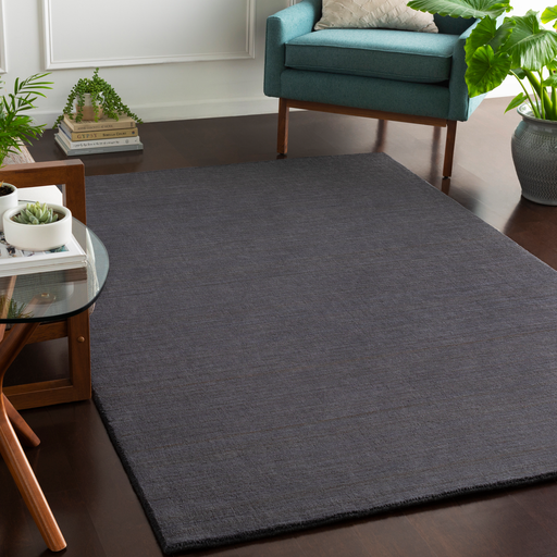 Adyant Rug in Charcoal & Black