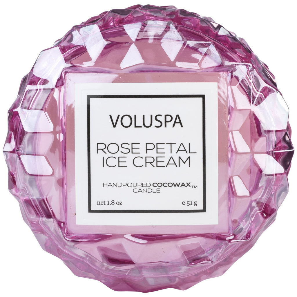 Macaron Candle in Rose Petal Ice Cream design by Voluspa