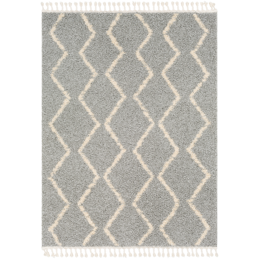 Berber Shag Rug in Taupe & Beige