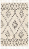 Berber Shag Rug in Charcoal & Beige