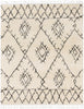 Berber Shag Rug in Charcoal & Beige