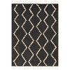 Berber Shag Rug in Charcoal & Beige