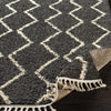 Berber Shag Rug in Charcoal & Beige