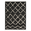 Berber Shag Rug in Charcoal & Beige