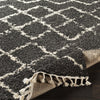 Berber Shag Rug in Charcoal & Beige