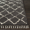 Berber Shag Rug in Charcoal & Beige