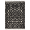 Berber Shag Rug in Charcoal & Beige