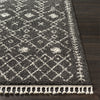 Berber Shag Rug in Charcoal & Beige