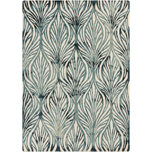 Belladonna Rug in Teal & Aqua