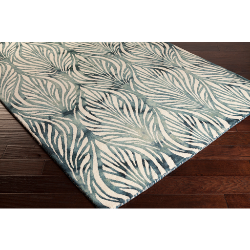 Belladonna Rug in Teal & Aqua