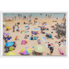 Bright Beach Framed Canvas