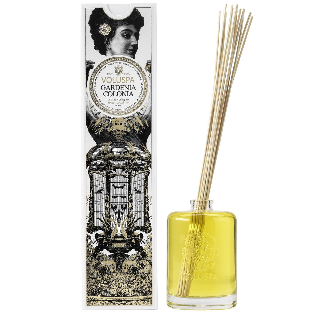 Fragrant Oil Diffuser in Gardenia Colonia design by Voluspa