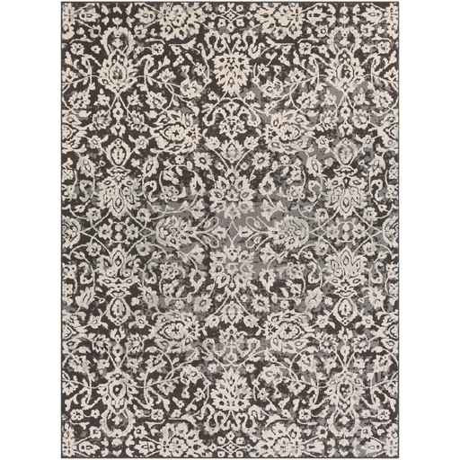 Bahar Rug in Medium Gray & Charcoal