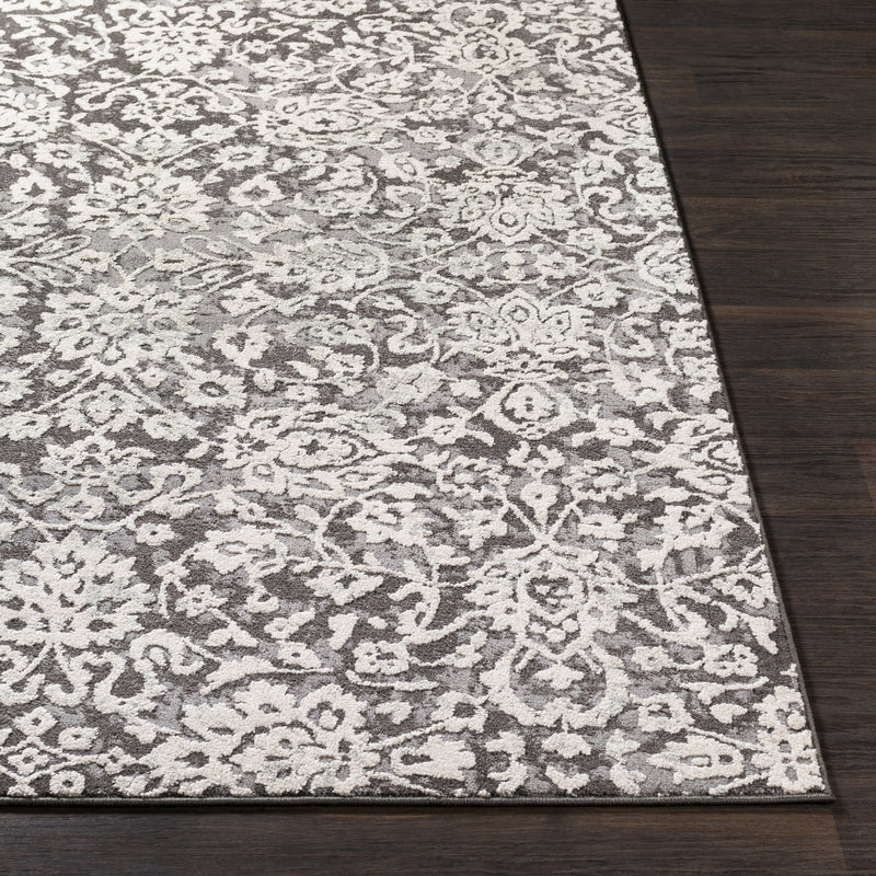 Bahar Rug in Medium Gray & Charcoal