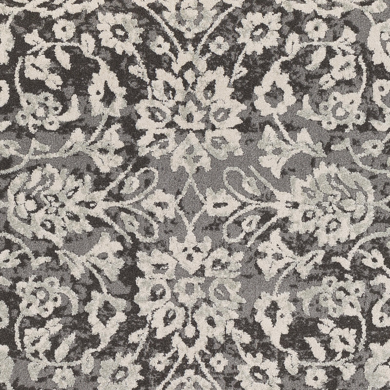 Bahar Rug in Medium Gray & Charcoal