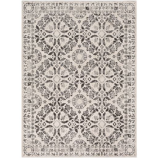 Bahar Rug in Medium Gray & Charcoal