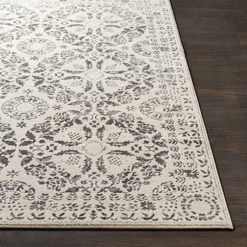 Bahar Rug in Medium Gray & Charcoal