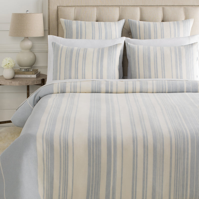 Baris Bedding in Pale Blue & Ivory Set