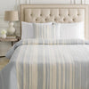 Baris Bedding in Pale Blue & Ivory Set