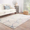 Starfishing Handmade Animal White & Blue Area Rug