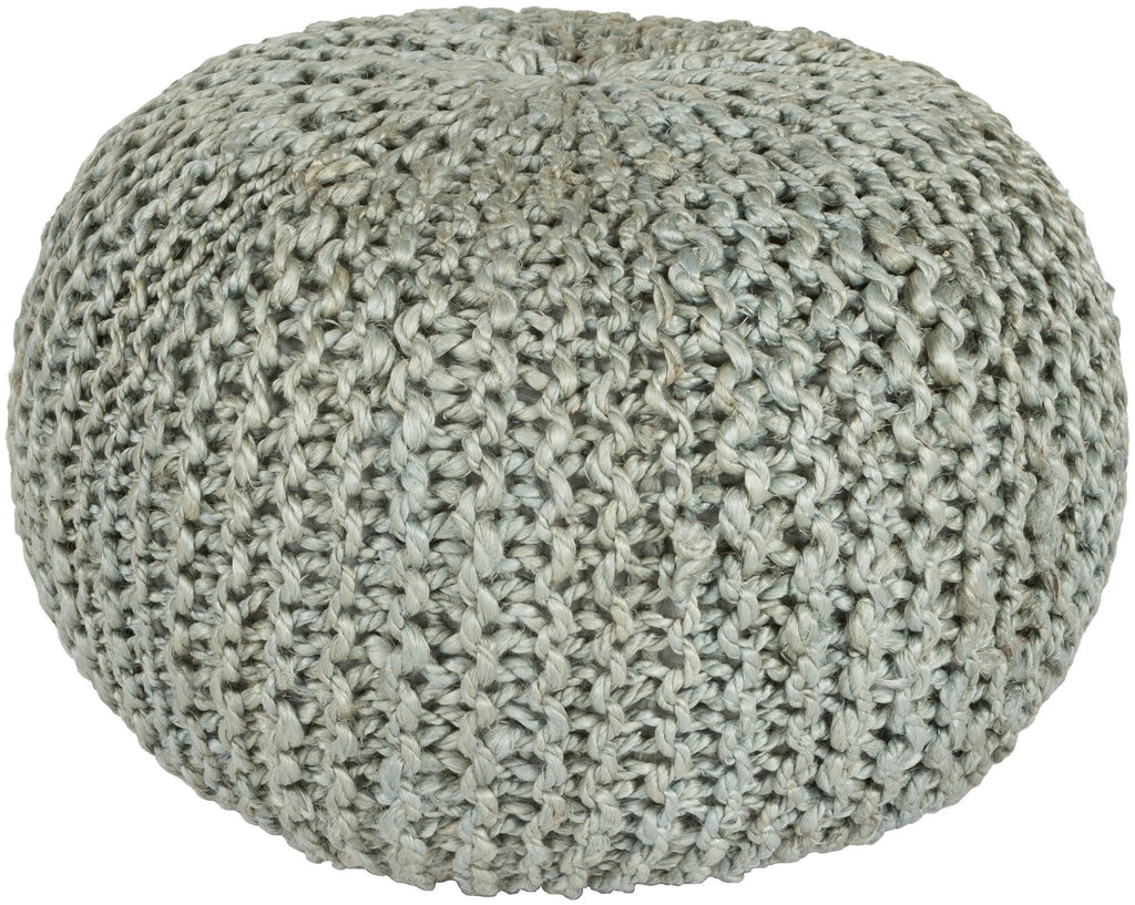 Bermuda Pouf in Light Grey design by Surya