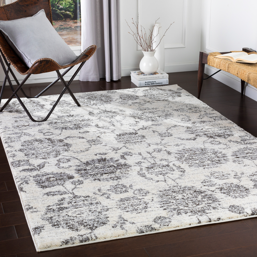 Baylee Rug in Medium Gray & Silver Gray