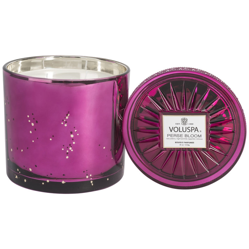 Grande Maison 3 Wick Glass Candle in Perse Bloom design by Voluspa