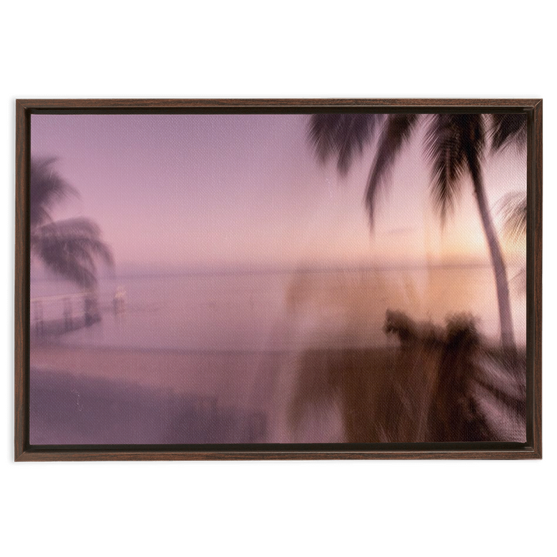 Tahitian Sunrise Framed Canvas