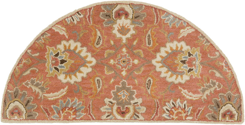 Caesar Rug in Rust & Burnt Orange