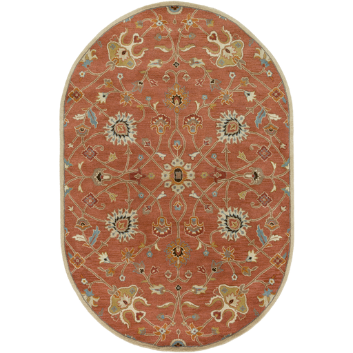 Caesar Rug in Clay & Camel