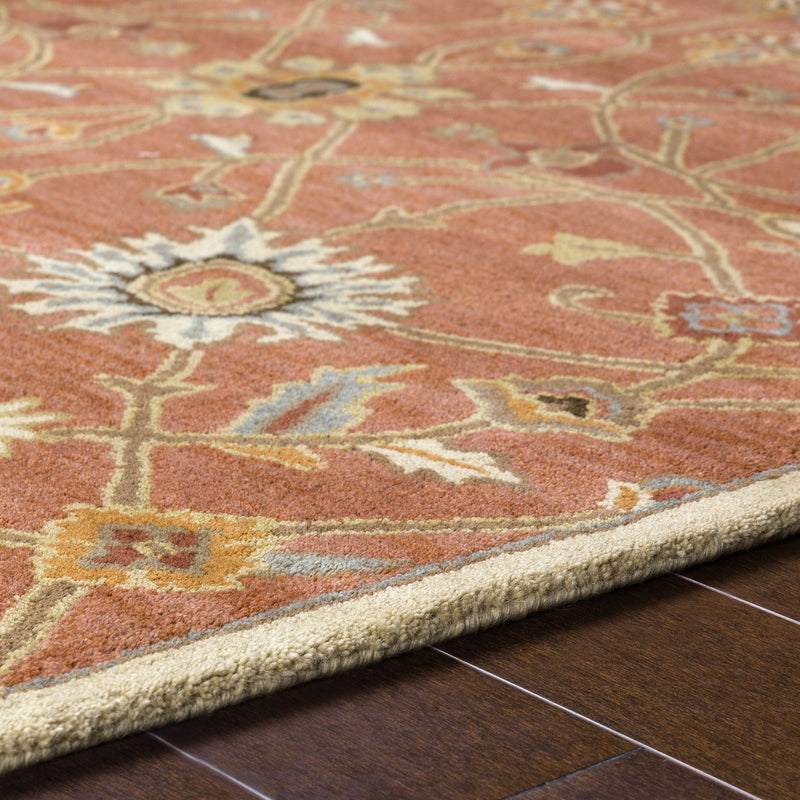 Caesar Rug in Clay & Camel